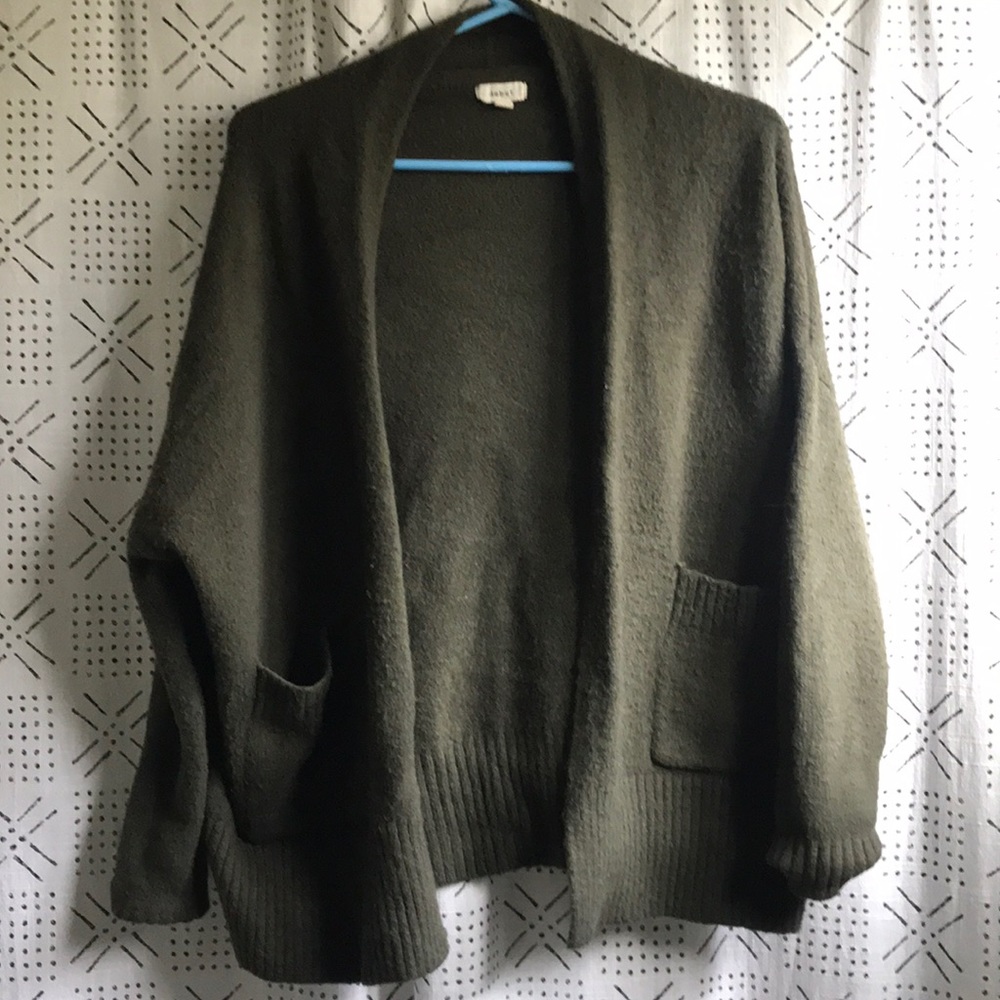 Cozy Olive Green Cardigan